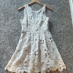 Francesca's Collections White Lace Dress